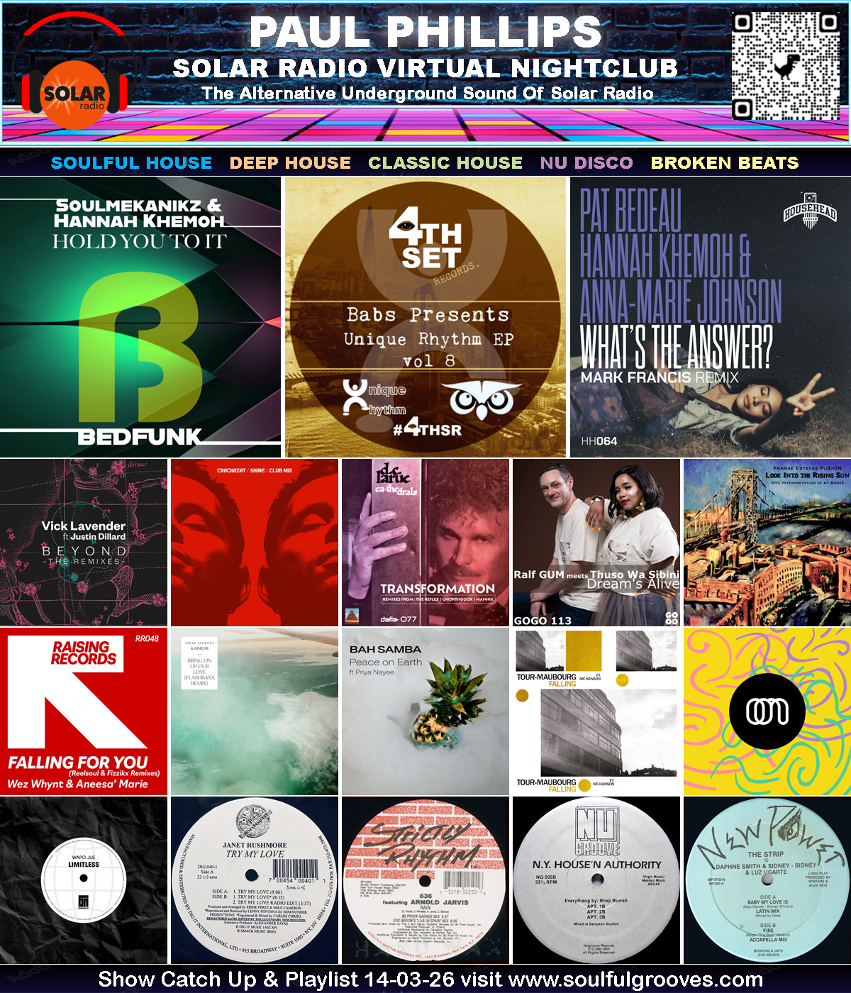 The Virtual Nightclub radio show playing Soulful House, Deep House, Classic House, Nu Disco